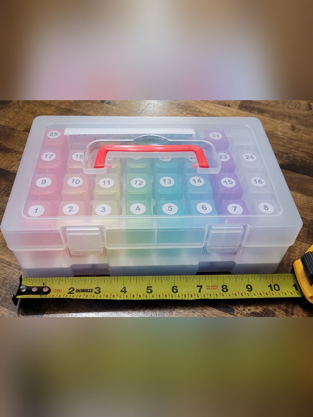 31-Day Monthly 2x/day Pill Organizer with Carrying Case